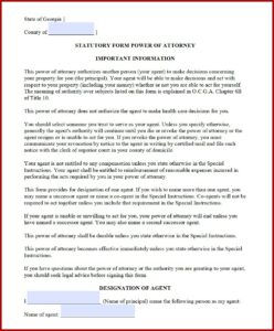 Free Advance Directive Forms Georgia