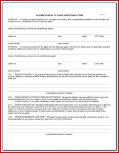 Free Advance Directive Forms Oregon