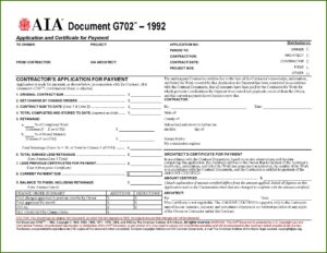 Free Aia Change Order Form G701
