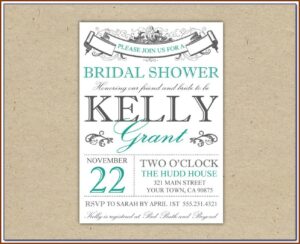 Free Bridal Shower Invitation Templates For Word