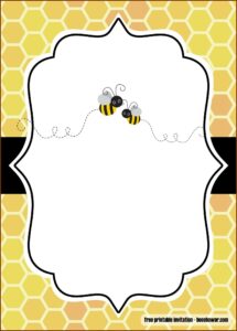 Free Bumble Bee Gender Reveal Invitation Template