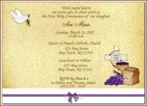 Free Communion Invitation Templates