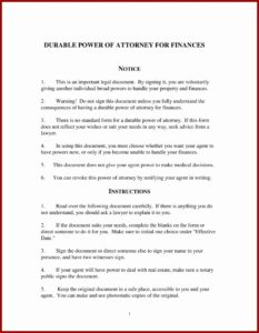 Free Financial Power Of Attorney Form Michigan