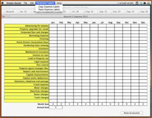 Free Income And Expenses Spreadsheet Template For Small Business