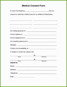 Free Medical Authorization Form