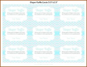 Free Owl Diaper Raffle Ticket Template