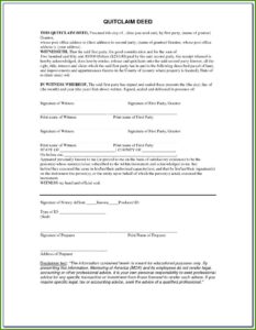 Free Printable Blank Quit Claim Deed Form Oklahoma