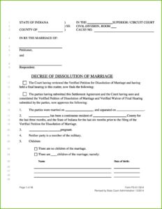 Free Printable No Fault Divorce Forms Mississippi