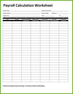 Free Printable Payroll Forms