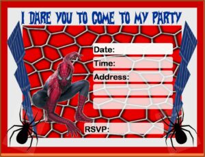 Free Printable Spiderman Birthday Invitation Templates