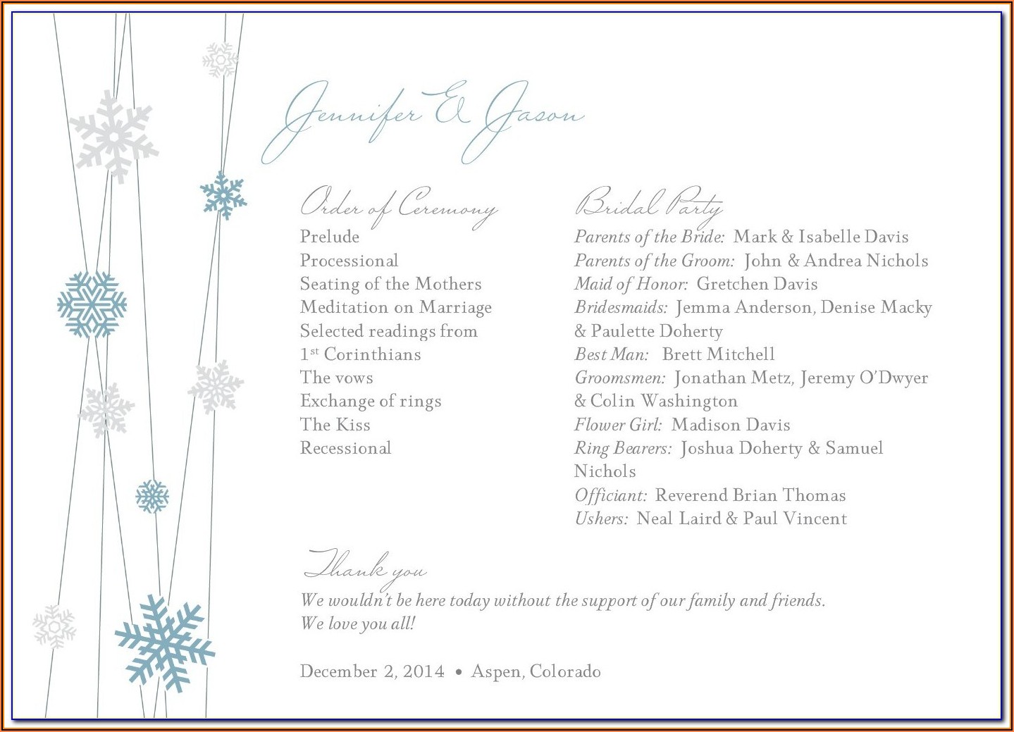 Free Printable Winter Wonderland Invitation Templates