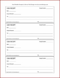 Free Receipt Forms Printable