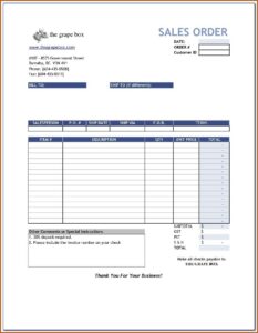 Free Sales Invoice Template Word