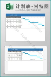 Free Simple Gantt Chart Excel Template Xls