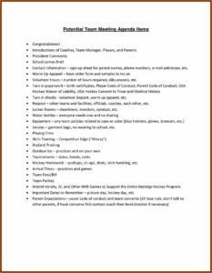 Free Team Meeting Agenda Template Word