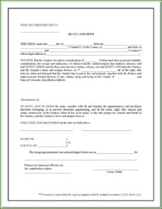 Free Wayne County Michigan Quit Claim Deed Form