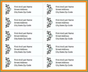 Free Wedding Address Label Templates