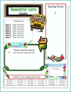 Free Winter Newsletter Templates For Word