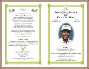 Funeral Service Book Template