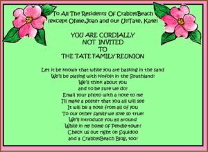 Funny Family Reunion Invitation Template