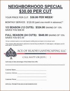 Grass Cutting Contract Template