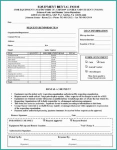 Heavy Equipment Rental Contract Template