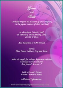 Hindu Wedding Invitation Templates Free Download