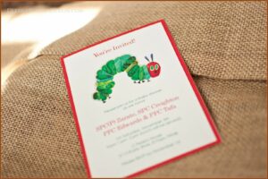 Hungry Caterpillar Invitation Template