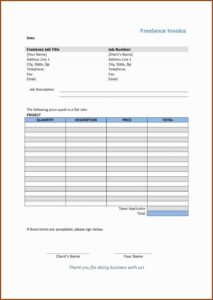 Independent Contractor Invoice Template Australia