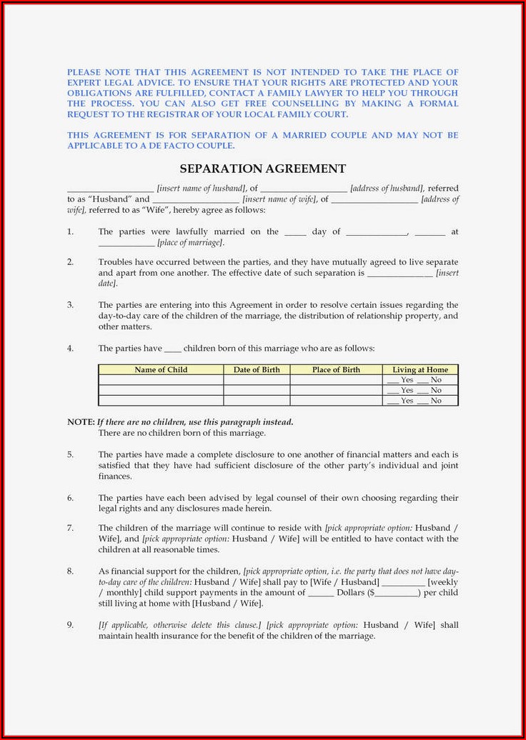 Free Printable Prenuptial Agreement Form California Form Resume