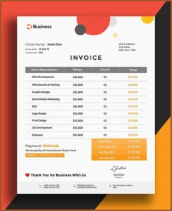 Invoice Template For Designers