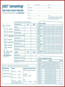 Jobst Farrowwrap Lite Order Form