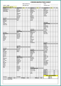 Kitchen Inventory Forms Templates Free