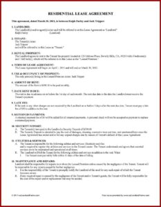 Landlord Lease Forms