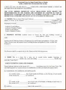 Lease Agreement Florida Template Free
