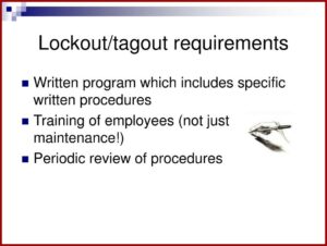 Lockout Tagout Procedures Powerpoint