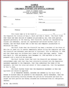 Lorain County Divorce Forms