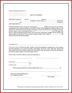 Maricopa County Az Quit Claim Deed Form