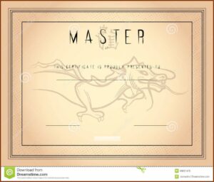 Martial Arts Certificate Templates Word