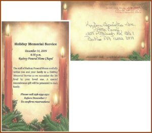 Memorial Service Announcement Sample