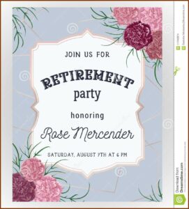 Microsoft Office Retirement Invitation Templates Free Download