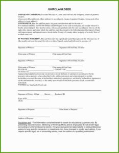 Mo Quit Claim Deed Form