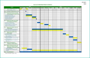 Monthly Project Timeline Template Excel