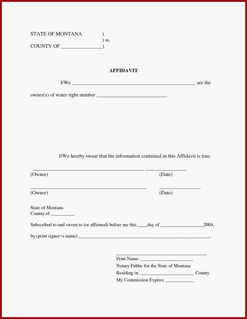 Notary Forms Texas