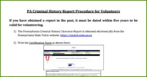 Pa Criminal Background Check Clearance Form