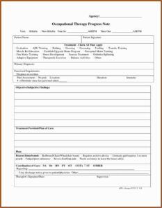 Physical Therapy Progress Note Template