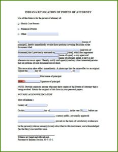 Poa Revocation Form