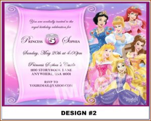 Princess Sofia Invitations Template Free