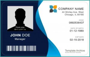Printable Id Badge Template Free