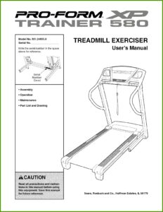 Proform Xp Trainer 580